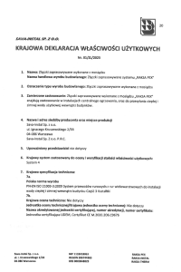 deklaracja złączki